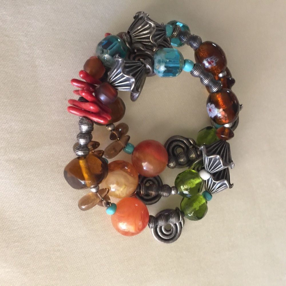 Bracelet MultiColor Stones &‎ Charms